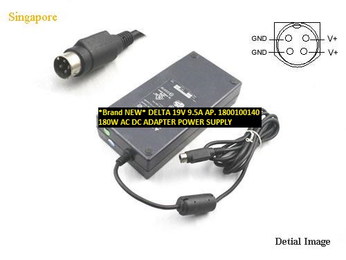 *Brand NEW* DELTA AP. 1800100140 19V 9.5A 180W AC DC ADAPTER POWER SUPPLY